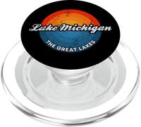 Lake Michigan Los Grandes Lagos The Great Lakes PopSockets PopGrip para MagSafe