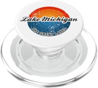 Lake Michigan Los Grandes Lagos The Great Lakes PopSockets PopGrip para MagSafe