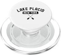 Lake Placid New York Retro Adirondack Vacaciones al Aire Libre 518 PopSockets PopGrip para MagSafe