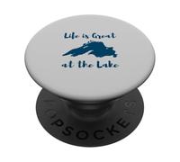 Lake Superior Life is Great at The Lake PopSockets PopGrip Adhesivo
