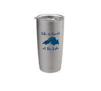 Lake Superior Life is Great at the Lake Vaso térmico de acero inoxidable de doble pared