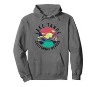 Lake Tahoe California Nevada Naturaleza Amante Recuerdo Vintage Sudadera con Capucha