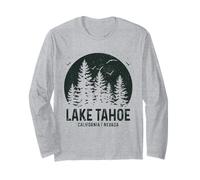 Lake Tahoe California Nevada Pride Vintage Manga Larga