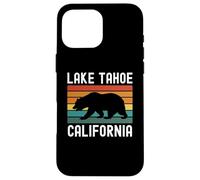 Lake Tahoe California Nevada Retro Mountain 530 775 Camping Carcasa para iPhone 16 Pro MAX