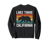 Lake Tahoe California Nevada Retro Mountain 530 775 Camping Sudadera