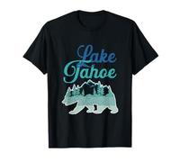 Lake Tahoe California Oso Grizzly Montañas Senderismo Retro Camiseta