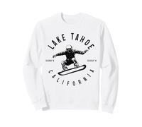 Lake Tahoe California Snowboard Deportes de Invierno Vintage Sudadera