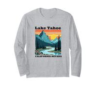 Lake Tahoe California Souvenirs Nevada Hombres Mujeres Manga Larga