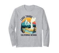 Lake Tahoe California Souvenirs Nevada Hombres Mujeres Manga Larga