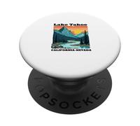 Lake Tahoe California Souvenirs Nevada Hombres Mujeres PopSockets PopGrip Adhesivo