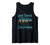 Lake Tahoe Vintage Grizzly Bear California Camiseta sin Mangas