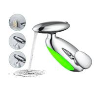 LakeBayMZC LED Grifo de baño Con Extraíble 4 de Modos,Grifo de Lavabo,Mezclador de Lavabo de Baño,Grifos Monomando,Agua Fría y Caliente,Cromo