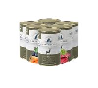lakef ields lata Carne de menú húmedo Forro Wild, Comida Perros, 6 x 400 g