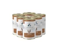 Lakefields Comida premium para perros húmeda | Pollo puro 100% | 6 x 400 g | Carne muscular pura | Carne de pollo procedente del lago Constanza | Comida húmeda sin cereales para perros | regional y