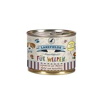 Lakefields MANUFACKTUR WELPEN - Comida húmeda para cachorros, 61% de carne para perros de bebé, tamaño: 12 x 200 g