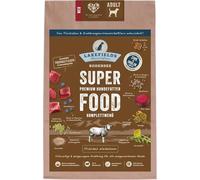 LAKEFIELDS MANUFAKTUR Super Food - Comida para perros seca de alta calidad, cordero 61%, sin cereales, alimento seco para perros adultos, alimento completo con cordero, espinacas y semillas de cáñamo,