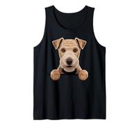 Lakeland Terrier Lindo Peeking Lakie Dog Lover Camiseta sin Mangas