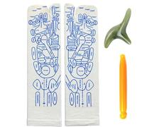 LAKEMON Juego de Calcetines de acupuntura, Calcetines de Masaje de Puntos de presión, Juego de Calcetines de acupresión, Guía de Calcetines de Masaje de pies (Men,1 Pairs)