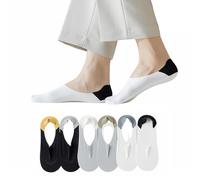 LAKEMON Paquete de 3/6 Calcetines Unisex de Seda de Hielo Invisibles de Corte bajo, Invisibles, Transpirables, Antideslizantes, para Hombres y Mujeres (6 Pairs)