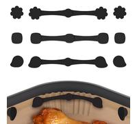 LAKEN 3 pcs Hebillas Magnéticas Silicona Freidora Aire, para Freidora Aire Resistentes al Calor y que Evitan Quemaduras Papel