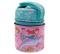 Laken 8412544045492 Papillero Termo INOX. 500ml +Funda LJ Sirenas, Adultos Unisex, Varios, 1