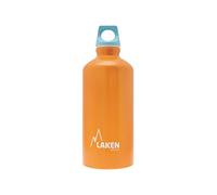 Botella aluminio futura 0,6 l.-tapón azul -naranja 600 ML