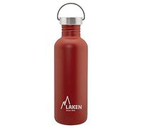 Botella de acero inoxidable basic 1l s/s tapón rojo 1 L