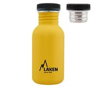 LAKEN BOT. AC. INOX Basic 500 ml Rosca Acero - Amarilla