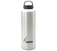 LAKEN Botella de Aluminio Clásica 1L - Perfecta para Deporte, Gimnasio y Aventuras al Aire Libre - Cantimplora Reutilizable y Reciclable para Montaña, Camping, Bicicleta y Escuela