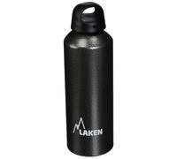 LAKEN Botella de Aluminio Clásica 1L - Perfecta para Deporte, Gimnasio y Aventuras al Aire Libre - Cantimplora Reutilizable y Reciclable para Montaña, Camping, Bicicleta y Escuela