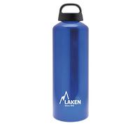 LAKEN Botella de Aluminio Clásica 1L - Perfecta para Deporte, Gimnasio y Aventuras al Aire Libre - Cantimplora Reutilizable y Reciclable para Montaña, Camping, Bicicleta y Escuela