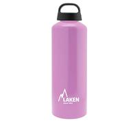 LAKEN Botella de Aluminio Clásica 1L - Perfecta para Deporte, Gimnasio y Aventuras al Aire Libre - Cantimplora Reutilizable y Reciclable para Montaña, Camping, Bicicleta y Escuela