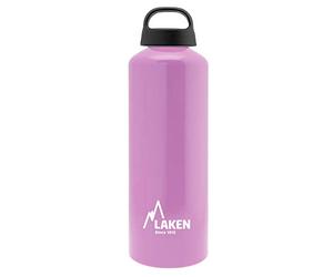 LAKEN Botella de Aluminio Clásica 1L - Perfecta para Deporte, Gimnasio y Aventuras al Aire Libre - Cantimplora Reutilizable y Reciclable para Montaña, Camping, Bicicleta y Escuela