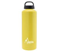 LAKEN Botella de Aluminio Clásica 1L - Perfecta para Deporte, Gimnasio y Aventuras al Aire Libre - Cantimplora Reutilizable y Reciclable para Montaña, Camping, Bicicleta y Escuela
