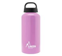 LAKEN Classic Botella de Agua Cantimplora de Aluminio con Tapón de Rosca y Boca Ancha, 0,6L Rosa