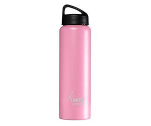 LAKEN Classic Botella Térmica Acero Inoxidable 18/8, Aislamiento de Vacío con Doble Pared y Boca Ancha, Rosa, 1000 ml, DELETE