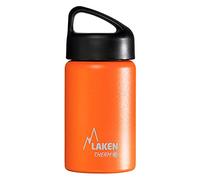 Laken Classic Botella Térmica Acero Inoxidable 18/8 y Doble Pared de Vacío, Unisex adulto, Naranja, 350 ml