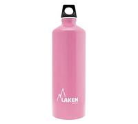 LAKEN Futura Botella de Agua, Cantimplora de Aluminio Boca Estrecha 1L, Rosa