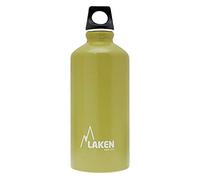 LAKEN Futura - Botella de agua con boca estrecha, de aluminio ligero de una sola pared, sin BPA, tapa de rosca a prueba de fugas, 0,6 L, color caqui