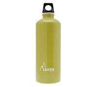 LAKEN Futura - Botella de agua de boca estrecha, aluminio ligero de una sola pared, sin BPA, tapa de rosca a prueba de fugas, 0.75 litros, caqui