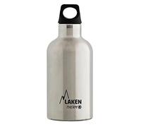 Laken Futura Botella Térmica Acero Inoxidable 18/8 y Doble Pared de Vacío, Unisex adulto, Plateado, 350 ml