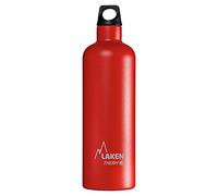 Botella Térmica de Acero Inoxidable de Doble Pared Aislada al Vacío Laken (0,75L - Rojo) - Para Niños y Adultos/Para Gimnasio y Deportes - Resistente y Duradera