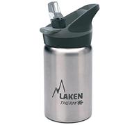Laken Jannu Botella Térmica Acero Inoxidable 18/8 y Doble Pared de Vacío, Unisex adulto, Plateado, 350 ml