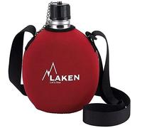 Laken Cantimplora Clásica Aluminio Funda Neopreno Roja Tapón Plástico 1 L