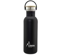 LAKEN Sehr Robusta Edelstahlflasche 0,75 Schwarz, Unisex, Botella De Acero Inoxidable Muy Para Adultos L Color Negro (Black), 0 75