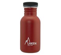 Laken Sehr Robuste Edelstahlflasche Rot Unisex-Botella de Acero Inoxidable Muy Resistente para Adultos, 0,5 l, Color Rojo 0,5