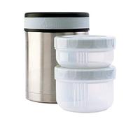Termo papillero ac. inox. 1 l. / 2 contenedores estancos + funda 1 L
