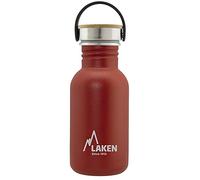 Laken Unisex - Botella de acero inoxidable muy resistente para adultos, 0,5 l, color rojo 0,5