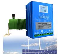 Lakenbroade 12000w Wind Turbine Free Energy Windmill with Vertical Axis, Wind Turbine Generator Mppt Charge Controller Wind Solar Hybrid Controller with Bluetooth MPPT Controller,48V