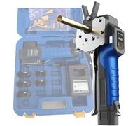 Lakenbroade Kit de Herramientas de abocardado HVAC para tuberías de Cobre Blando/Aluminio/latón, y Reparaciones de automóviles, Incluye Herramienta de Estampado, Llave